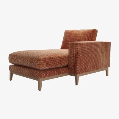 Sofa.com Costello RHF Chaise Armchair in Pomegranate Bubble Velvet