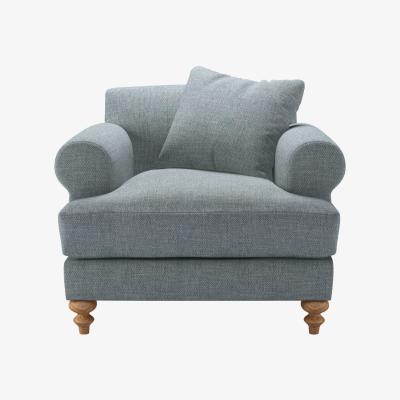 Sofa.com Teddy Armchair in Cornflower Silky Jacquard Weave