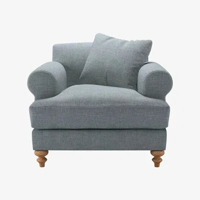 Sofa.com Teddy Armchair in Cornflower Silky Jacquard Weave