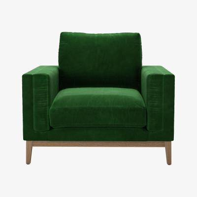 Sofa.com Costello  Armchair in Putting Green Aquaclean Clever Velvet
