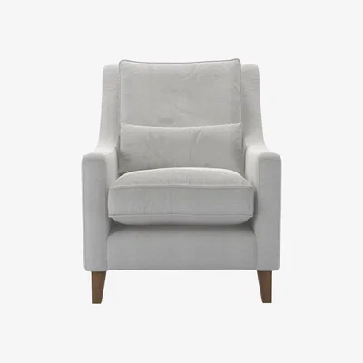 Sofa.com High Back Iggy Armchair in Harbour Aquaclean Clever Velvet