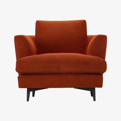 Sofa.com Lars Armchair in Brick Aquaclean Clever Velvet