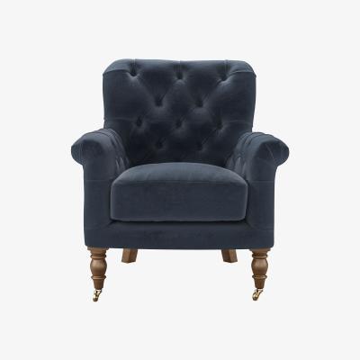Sofa.com Poppy Armchair in Skyfall Cotton Matt Velvet