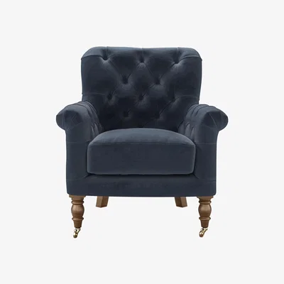Sofa.com Poppy Armchair in Skyfall Cotton Matt Velvet