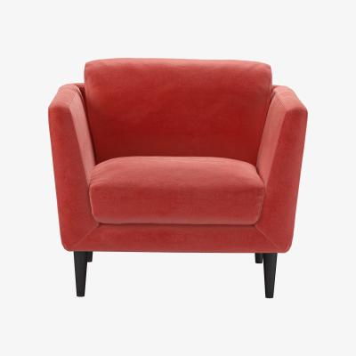 Sofa.com Holly Small Armchair in Dusty Rose Cotton Matt Velvet