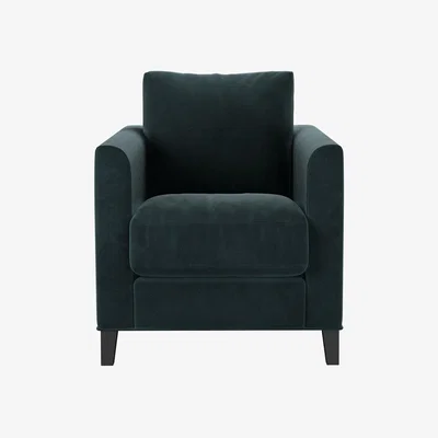 Sofa.com Izzy Armchair in Deep Forest Aquaclean Clever Velvet