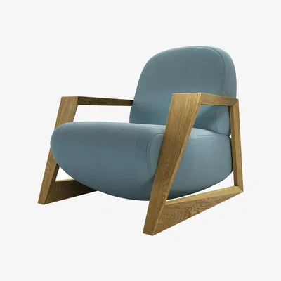 Sofa.com Hockney Armchair in Tide Organic Smart Cotton