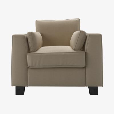 Sofa.com Bowie Armchair in Pennine Stone Organic Smart Cotton