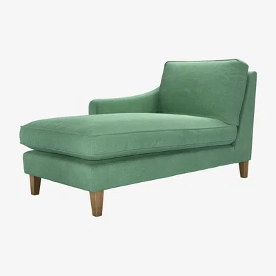 Sofa.com Iggy LHF Chaise Armchair in Celadon Easy Cotton