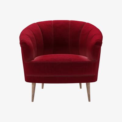 Sofa.com Harper Armchair in Malbec Cotton Matt Velvet