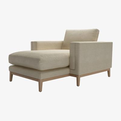 Sofa.com Costello  Chaise Armchair in Pampas Hygge Smart Linen