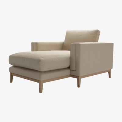 Sofa.com Costello  Chaise Armchair in Pennine Stone Organic Smart Cotton