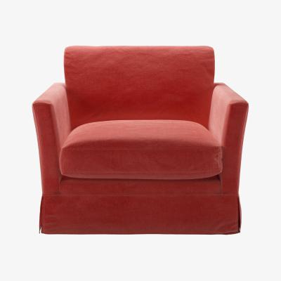Sofa.com Otto Armchair in Dusty Rose Cotton Matt Velvet
