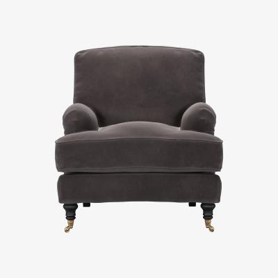 Sofa.com Bluebell Armchair in Shale Aquaclean Clever Velvet