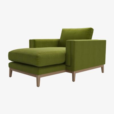 Sofa.com Costello  Chaise Armchair in Vine Leaf Organic Smart Cotton