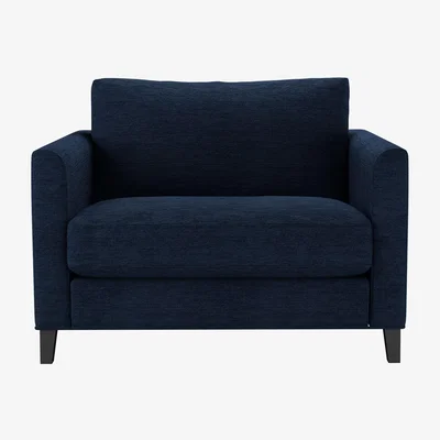 Sofa.com Izzy Loveseat in Twilight Slubby Cotton - sofa.com
