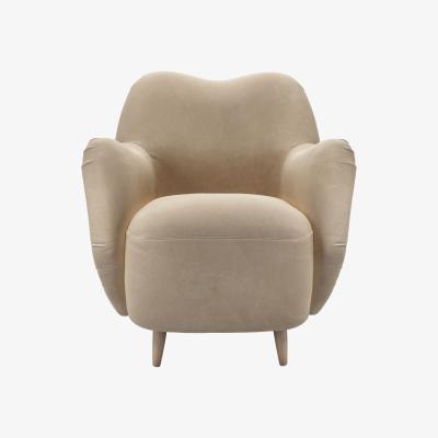 Sofa.com Ginger Armchair in Fawn Aquaclean Clever Velvet