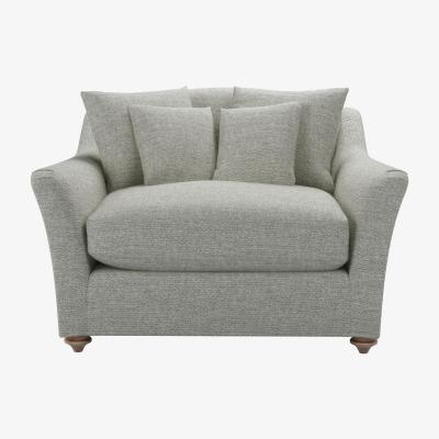 Sofa.com Rupert Loveseat in Grey Marl Highland Tweed - sofa.com