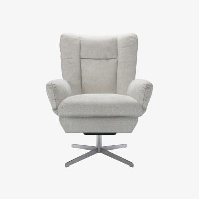 Sofa.com Ellora Swivel Armchair in Shell Heathland Weave