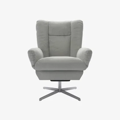 Sofa.com Ellora Swivel Armchair in Wishing Well Organic Smart Cotton
