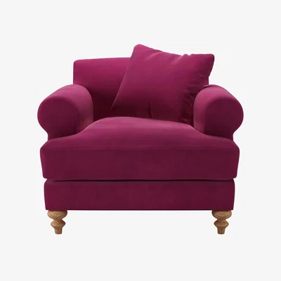 Sofa.com Teddy Armchair in Persian Rose Smart Velvet