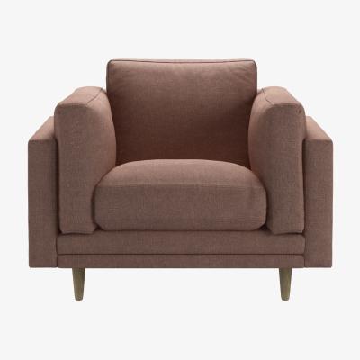 Sofa.com Marco Armchair in Pinot Noir Norfolk Cotton