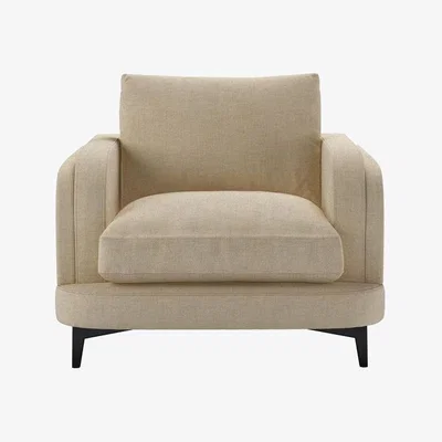 Sofa.com Boston Curved Arm Armchair in Shearling Hygge Chunky Weave