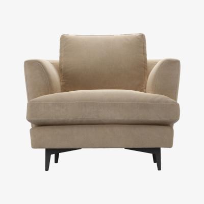 Sofa.com Lars Armchair in Fawn Aquaclean Clever Velvet