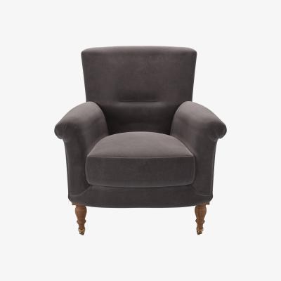 Sofa.com Alderney Armchair in Shale Aquaclean Clever Velvet