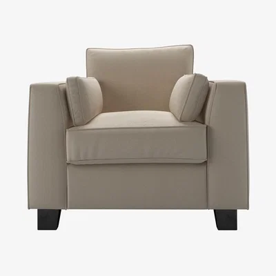 Sofa.com Bowie Armchair in Elderflower Organic Smart Cotton