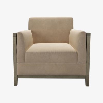 Sofa.com Chester Armchair in Fawn Aquaclean Clever Velvet