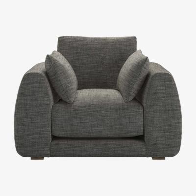 Sofa.com Carmel Armchair in Liquorice Baylee Multi-Tone Viscose Linen