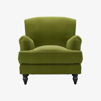 Sofa.com Snowdrop Armchair in Vine Leaf Organic Smart Cotton