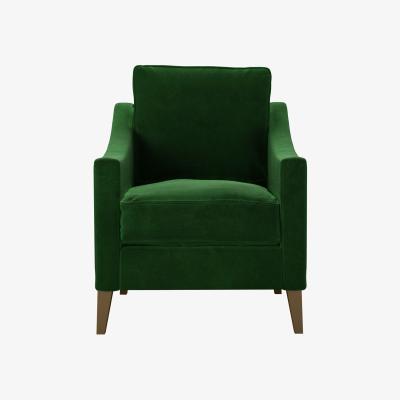 Sofa.com Iggy Armchair in Putting Green Aquaclean Clever Velvet