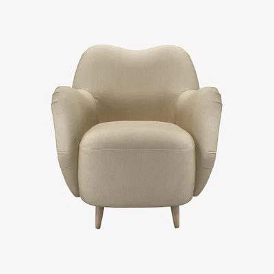 Sofa.com Ginger Armchair in White Sands Soft Chenille - sofa.com