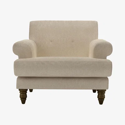 Sofa.com Remy Armchair in Cashew Baylee Viscose Linen - sofa.com