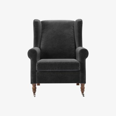 Sofa.com Perfectly Pristine Duke Armchair in Armour Smart Velvet - sofa.com
