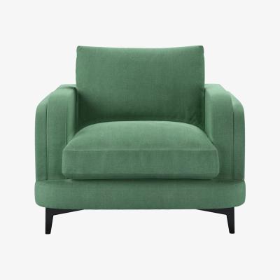 Sofa.com Boston Curved Arm Armchair in Celadon Easy Cotton