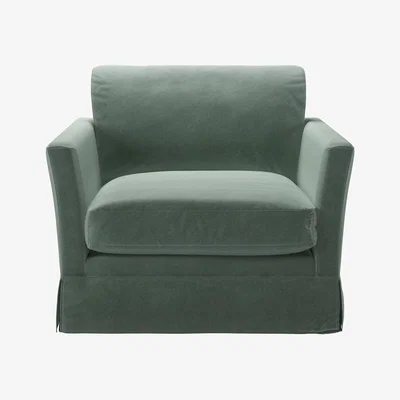 Sofa.com Otto Armchair in Sage Smart Velvet