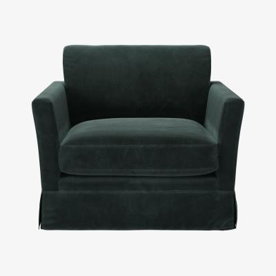 Sofa.com Otto Armchair in Smokey Green Cashmere Velvet