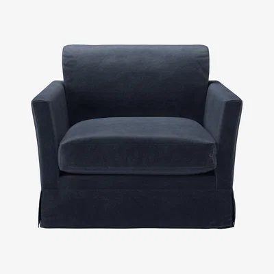 Sofa.com Otto Armchair in Armour Smart Velvet