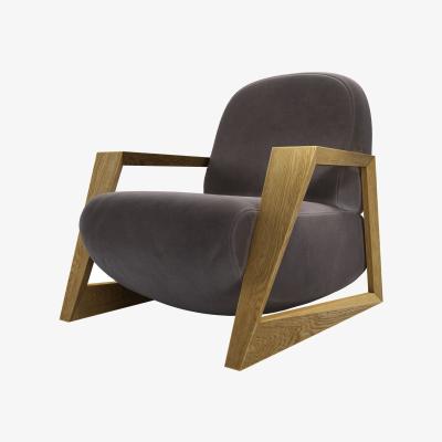 Sofa.com Hockney Armchair in Shale Aquaclean Clever Velvet