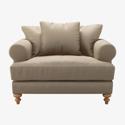 Sofa.com Teddy Loveseat in Coconut Soft Leather - sofa.com
