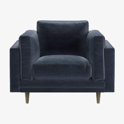 Sofa.com Marco Armchair in Skyfall Cotton Matt Velvet