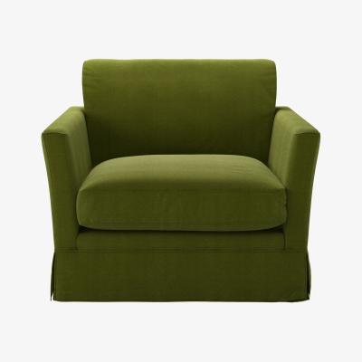 Sofa.com Otto Armchair in Vine Leaf Organic Smart Cotton