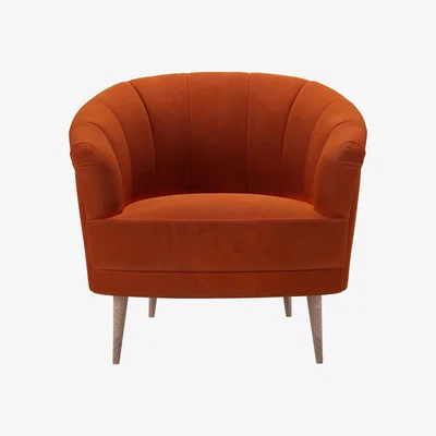 Sofa.com Harper Armchair in Brick Aquaclean Clever Velvet