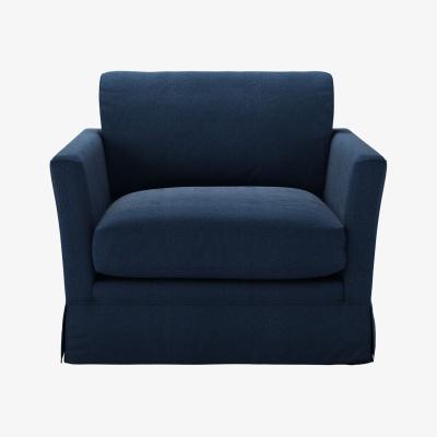 Sofa.com Otto Armchair in Washed Indigo Easy Cotton