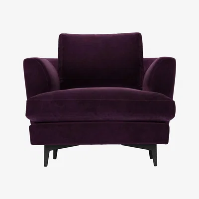 Sofa.com Lars Armchair in Damson Smart Velvet