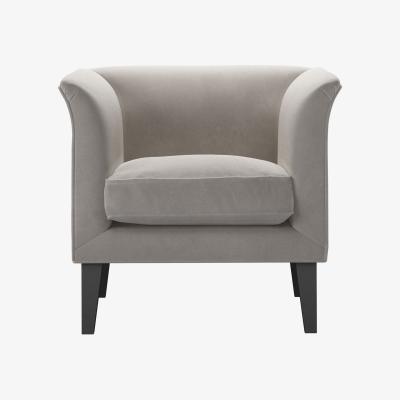 Sofa.com Fingal Armchair in Nimbus Aquaclean Clever Velvet