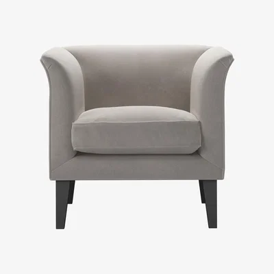 Sofa.com Fingal Armchair in Nimbus Aquaclean Clever Velvet